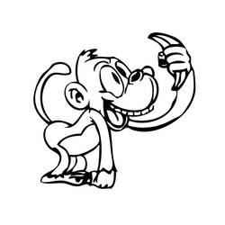 Coloriage Singe (Animaux) #175044 à imprimer et colorier