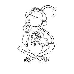 Coloriage Singe (Animaux) #175046 à imprimer et colorier