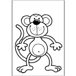Coloriage Singe (Animaux) #175054 à imprimer et colorier