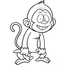 Coloriage Singe (Animaux) #175058 à imprimer et colorier