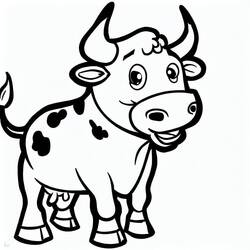 Coloriage Taureau (Animaux) #188578 à imprimer et colorier