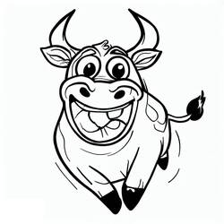 Coloriage Taureau (Animaux) #188583 à imprimer et colorier