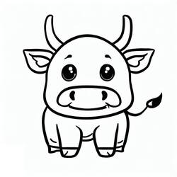 Coloriage Taureau (Animaux) #188589 à imprimer et colorier