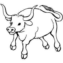 Coloriage Taureau (Animaux) #188598 à imprimer et colorier