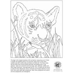 Dessin à colorier: Tigre (Animaux) #13627 - Coloriages à Imprimer Gratuits
