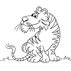 Dessin à colorier: Tigre (Animaux) #13734 - Coloriages à Imprimer Gratuits