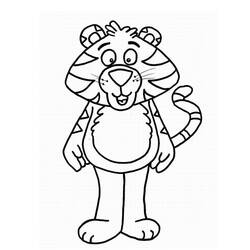 Dessin à colorier: Tigre (Animaux) #13776 - Coloriages à Imprimer Gratuits