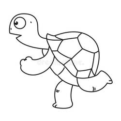 Page de coloriage Tortue (Animaux) #180112, gratuite à imprimer