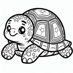 Coloriage à imprimer Tortue (Animaux) #217133 pour enfants et adultes