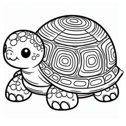 Dessin Tortue (Animaux) #217134 à colorier pour petits et grands