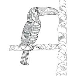 Dessin à colorier: Toucan (Animaux) #197555 - Coloriages à Imprimer Gratuits