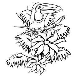 Dessin à colorier: Toucan (Animaux) #197564 - Coloriages à Imprimer Gratuits