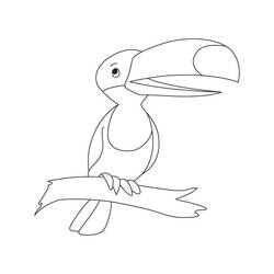 Dessin à colorier: Toucan (Animaux) #197569 - Coloriages à Imprimer Gratuits
