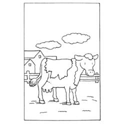 Dessin à colorier: Vache (Animaux) #13310 - Coloriages à Imprimer Gratuits