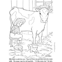 Dessin à colorier: Vache (Animaux) #13376 - Coloriages à Imprimer Gratuits
