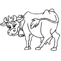 Coloriage Vache (Animaux) #178300 à imprimer et colorier