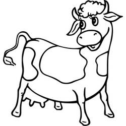 Coloriage Vache (Animaux) #178307 à imprimer et colorier
