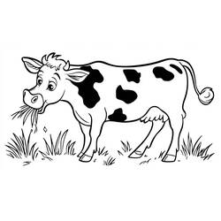 Coloriage Vache (Animaux) #217660 à imprimer et colorier