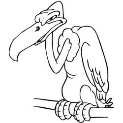 Dessin à colorier: Vautour (Animaux) #205337 - Coloriages à Imprimer Gratuits
