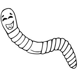 Dessin à colorier: Ver de terre (Animaux) #214604 - Coloriages à Imprimer Gratuits