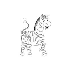 Coloriage Zèbre (Animaux) #197145 à imprimer et colorier