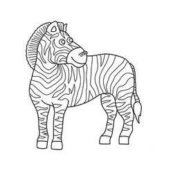 Coloriage Zèbre (Animaux) #197152 à imprimer et colorier