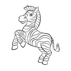 Coloriage Zèbre (Animaux) #197155 à imprimer et colorier