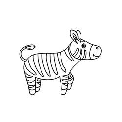 Coloriage Zèbre (Animaux) #197157 à imprimer et colorier