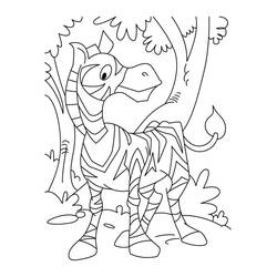 Coloriage Zèbre (Animaux) #197178 à imprimer et colorier