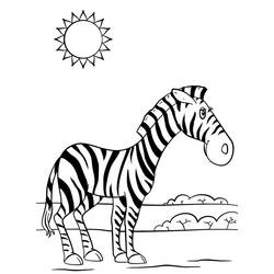 Coloriage Zèbre (Animaux) #197191 à imprimer et colorier