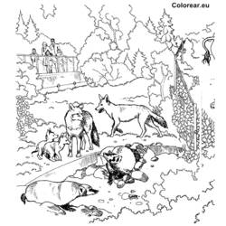Dessin à colorier: Zoo (Animaux) #12848 - Coloriages à Imprimer Gratuits