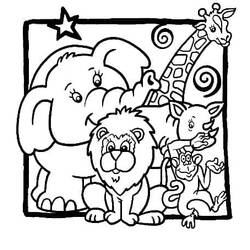 Coloriage Zoo (Animaux) #201717 à imprimer et colorier
