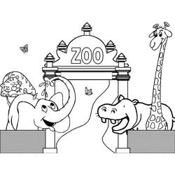 Coloriage Zoo (Animaux) #201718 à imprimer et colorier