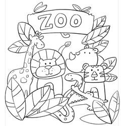 Coloriage Zoo (Animaux) #201720 à imprimer et colorier