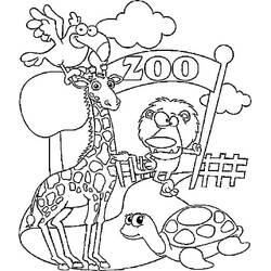 Coloriage Zoo (Animaux) #201722 à imprimer et colorier
