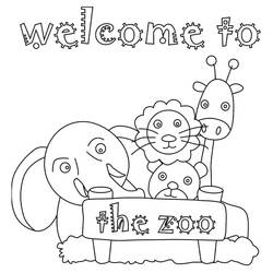 Coloriage Zoo (Animaux) #201725 à imprimer et colorier