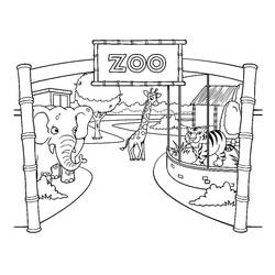 Coloriage Zoo (Animaux) #201728 à imprimer et colorier