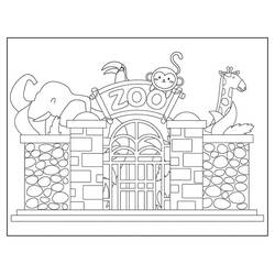 Coloriage Zoo (Animaux) #201748 à imprimer et colorier