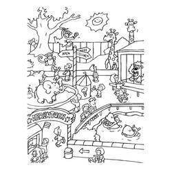 Coloriage Zoo (Animaux) #201753 à imprimer et colorier