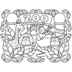 Coloriage Zoo (Animaux) #201755 à imprimer et colorier