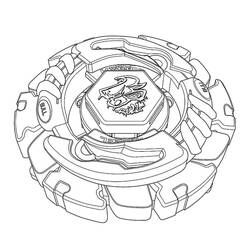Illustration au trait Beyblade (Animé et Manga) #184927 prête à colorier