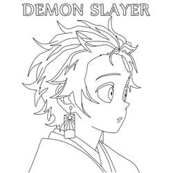 Dessin à colorier: Demon Slayer (Animé et Manga) #175973 - Coloriages à Imprimer Gratuits