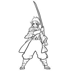 Dessin à colorier: Demon Slayer (Animé et Manga) #175976 - Coloriages à Imprimer Gratuits