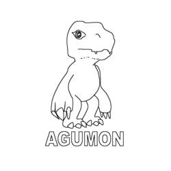 Dessin à colorier: Digimon (Animé et Manga) #51455 - Coloriages à Imprimer Gratuits