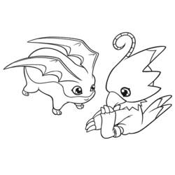 Dessin à colorier: Digimon (Animé et Manga) #51601 - Coloriages à Imprimer Gratuits