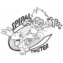 Dessin à colorier: Digimon (Animé et Manga) #51667 - Coloriages à Imprimer Gratuits