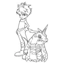 Coloriage Digimon (Animé et Manga) #51725 à imprimer et colorier