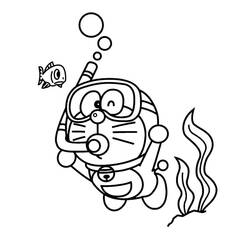 Dessin à colorier: Doraemon (Animé et Manga) #208763 - Coloriages à Imprimer Gratuits