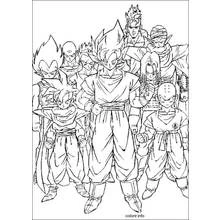 Coloriage Dragon Ball Z (Animé et Manga) #38858 à imprimer et colorier