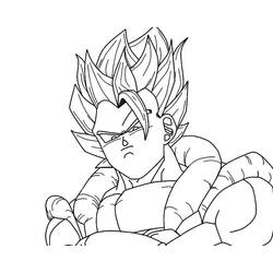Dessins à colorier: Gogéta de Dragon Ball Z - Coloriages à Imprimer Gratuits